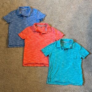 Old Navy Multicolor Heathered Polo Tee Shirts Bundle